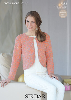 Lady's Bolero in Sirdar Soukie DK - 7358 - Downloadable PDF