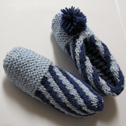 Diagonal Striped Slippers