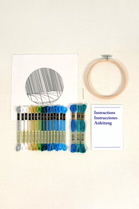 DMC Ocean Rain by Victoria Rose Richards Intermediate Embroidery Kit