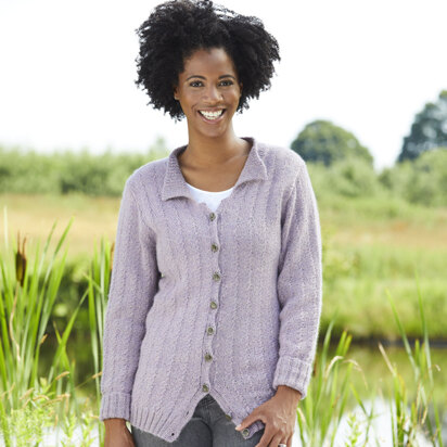 938 Lavender - Cardigan Knitting Pattern for Women in Valley Yarns Sunderland