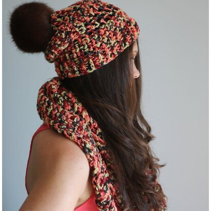 Melon Melody Hat & Shawl Set