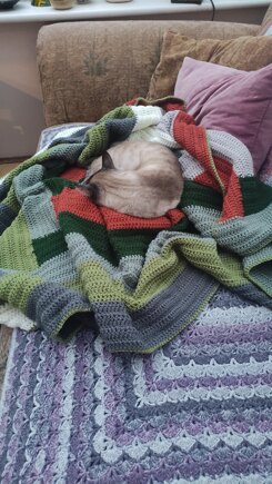 Colour block blanket #4