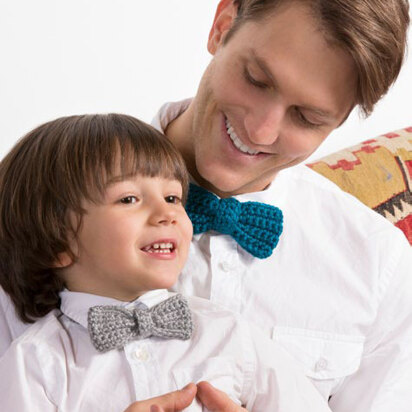 Bow Ties for the Guys in Red Heart Soft - LW4328EN - Downloadable PDF