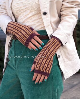 Kaleidoscope Fingerless Mittens