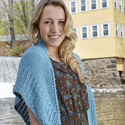 662 Shop Hop Shawl - Knitting Pattern for Women in Valley Yarns Goshen