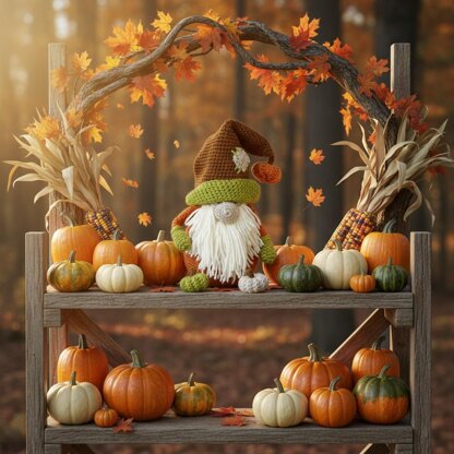 Pumpkin Gardner Gnome Crochet Pattern - 507