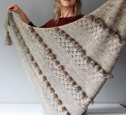 Ruffle Snuggle Shawl