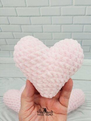 Heart Pink Plush