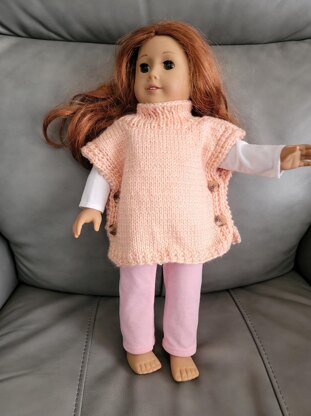 Doll Poncho for 18" doll