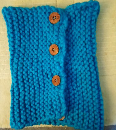 Bright blue cowl