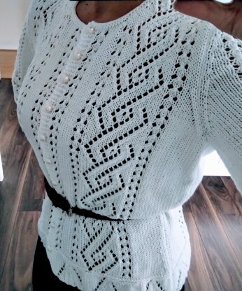 Woman's lacy cardigan