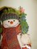 Knitting patterns  Snowfamily cocoa color decor for christmas