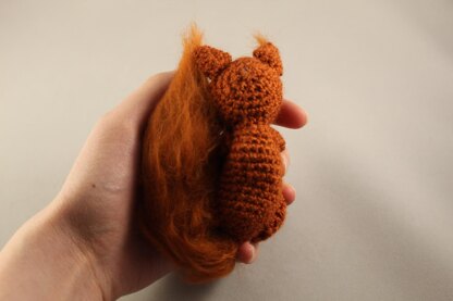 Baby Red Squirrel Amigurumi Pattern