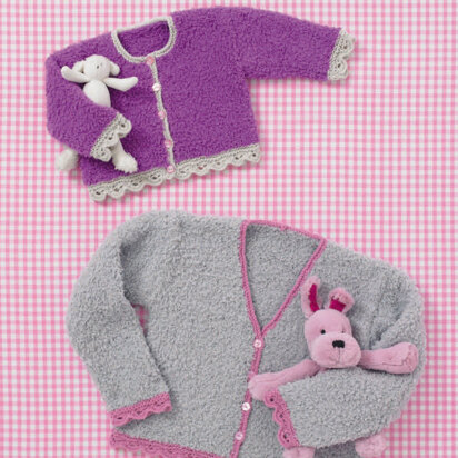 Cardigans in Sirdar Snuggly Snowflake & Snuggly DK - 4875 - Downloadable PDF