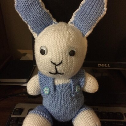 Cuddly Bunny with Non Detachable Outfit