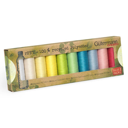 Gutermann Sew-All: Recycled: 10 x 100m: Assorted Pack #2