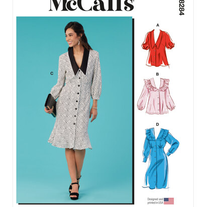 McCall's Misses' Tops and Dresses M8284 - Sewing Pattern