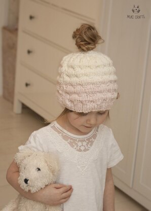 Kaia ombre bun hat