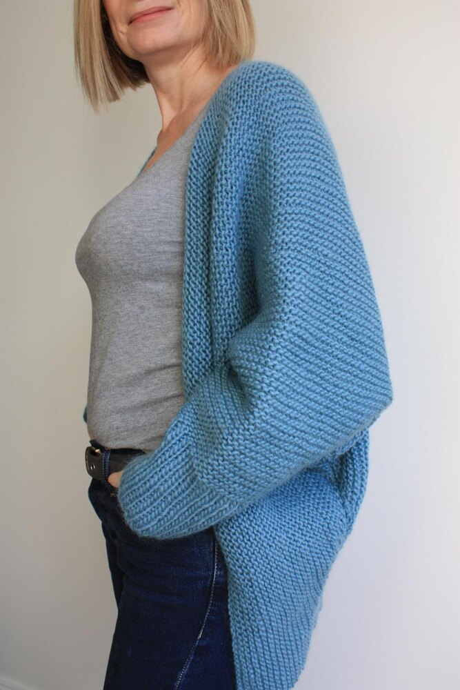 Auchenbrach Batwing Cardigan Knitting pattern by KingAndEye