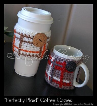 "Perfectly Plaid" Coffee Sleeve & Mug Cozy