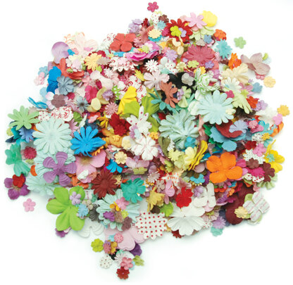 Prima Marketing Mulberry Paper Petals Pillar 1.2oz - Mixed Wildflowers