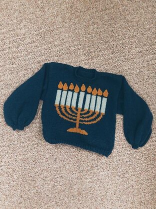 Menorah sweater hotsell light up