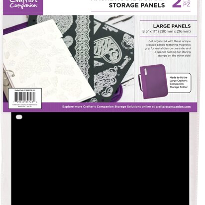 Crafter's Companion 8.5"X11" Magnetic Storage Panels 2/Pkg - Large