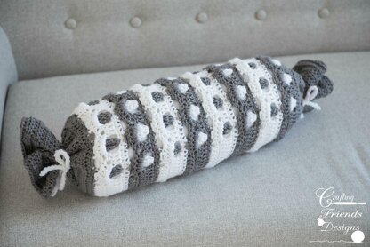 Pebbled Archway Reversible Bolster Pillow Cover