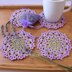 Lavender Crochet Coasters