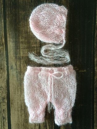 82 Emily mohair cable pant set