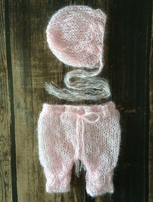 82 Emily mohair cable pant set