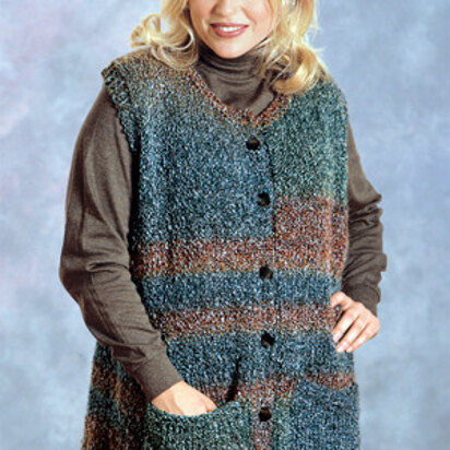 Vested Interest in Lion Brand Homespun - 1217A - knitting pattern