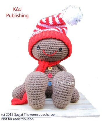 Huggy Gingerbread Man Christmas Crochet Pattern