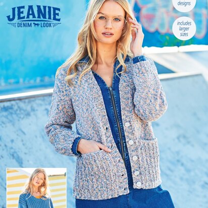 Sweater and Cardigan in Stylecraft Monet & Jeanie - 9618 - Downloadable PDF