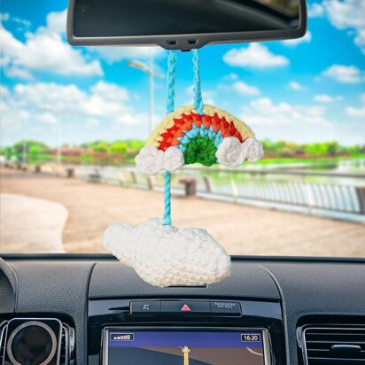 Cloud And Rainbow Shaped Car Hanging