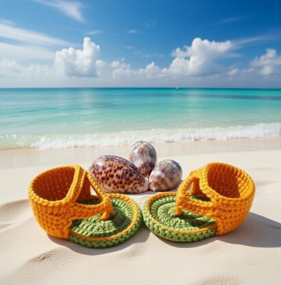 Crochet Baby Sandals – Easy Boho Booties Pattern with Video & PDF
