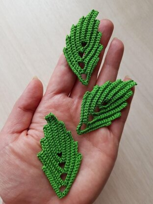 Leaf crochet pattern