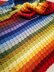 Iridescent Rainbow 'the c2c twist' Blanket