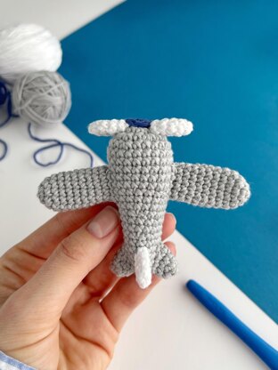 Airplane crochet pattern keyring Amigurumi pattern Crochet Bag charm keychain Car mirror hanger