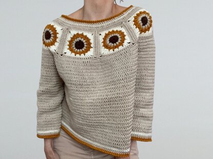 Sunflower Granny Sweater