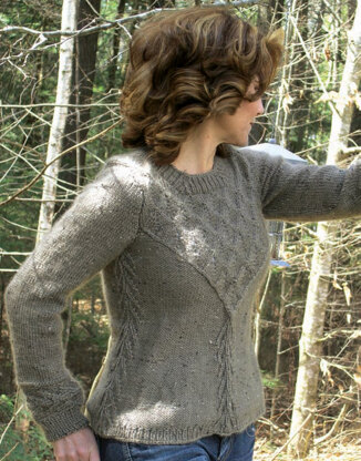 Trellis Pullover in Knit One Crochet Too Brae Tweed - 1974 - Downloadable PDF