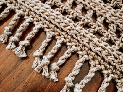 Rustic Crochet Placemat