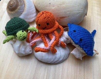 Sea creatures trio