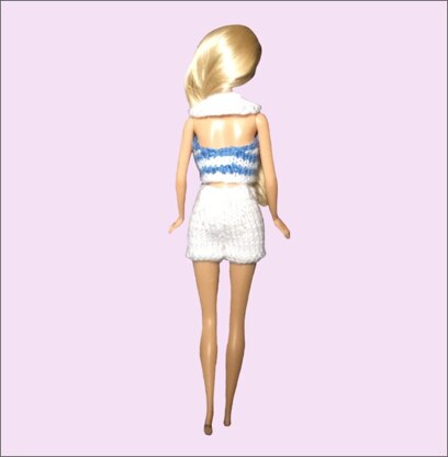 Barbie: love heart dress and beach outfit