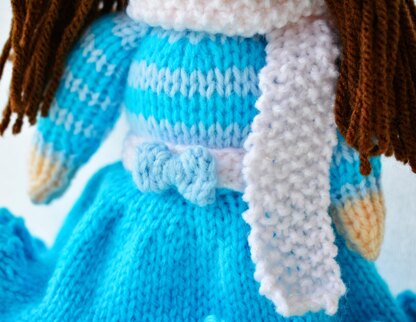 Pansy Rag Doll Knitting Pattern - Toy Knitting Pattern