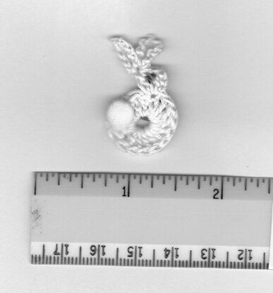 Crochet Bunny pin or magnet