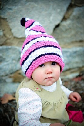 Textured Stripe Stocking Cap