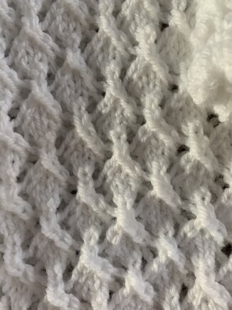 Newborn Lacey matinee jacket #3