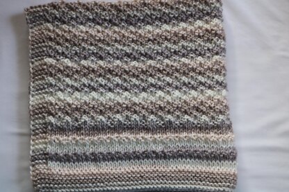 Cappuccino Bulky Baby Blanket