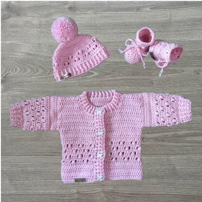 Izzy Baby Cardigan Set